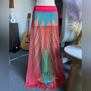 Pinup Cruise Neon Netted Coverup Skirt festival rave farm rio dolls kill skims